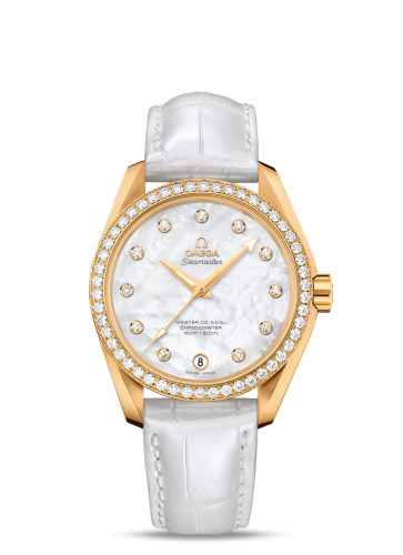 Omega Seamaster Aqua Terra 150M Master Co-Axial 38.5 Yellow Gold / Diamond / MOP 231.58.39.21.55.002