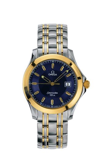 Omega Seamaster 120M Quartz 34.8 Stainless Steel - Yellow Gold / Blue / Bracelet 2311.81.00