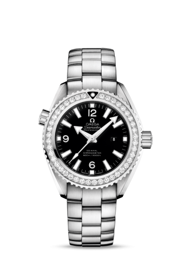 Omega Seamaster Planet Ocean 600M Co-Axial 37.5 Stainless Steel / Diamond / Black / Bracelet 232.15.38.20.01.001