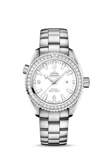 Omega Seamaster Planet Ocean 600M Co-Axial 37.5 Stainless Steel / Diamond / White / Bracelet 232.15.38.20.04.001