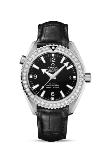 Omega Seamaster Planet Ocean 600M Co-Axial 42 Stainless Steel / Diamond / Black / Alligator 232.18.42.21.01.001