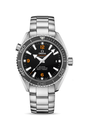 Omega Seamaster Planet Ocean 600M Co-Axial 42 Stainless Steel / Orange Numerals / Bracelet / Panama 232.30.42.21.01.005