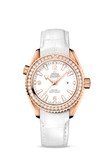 Omega Seamaster Planet Ocean 600M Co-Axial 37.5 Red Gold / Diamond / White / Alligator 232.58.38.20.04.001