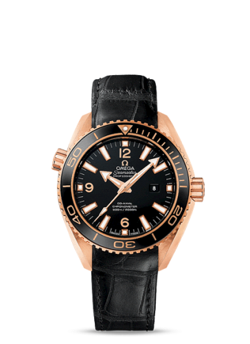 Omega Seamaster Planet Ocean 600M Co-Axial 37.5 Red Gold / Black / Alligator 232.63.38.20.01.001