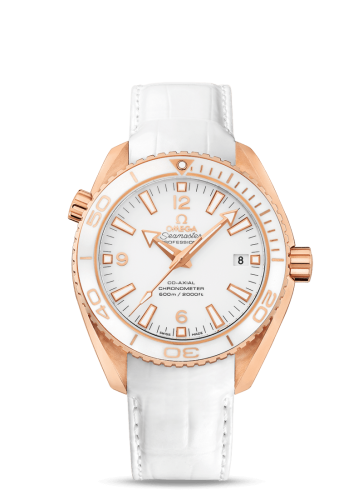 Omega Seamaster Planet Ocean 600M Co-Axial 42 Red Gold / White / Alligator 232.63.42.21.04.001