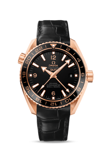 Omega Seamaster Planet Ocean 600M Co-Axial 43.5 GMT Red Gold / Ceragold / Alligator 232.63.44.22.01.001