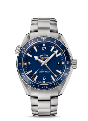 Omega Seamaster Planet Ocean 600M Co-Axial 43.5 GMT Titanium / Blue / Bracelet 232.90.44.22.03.001