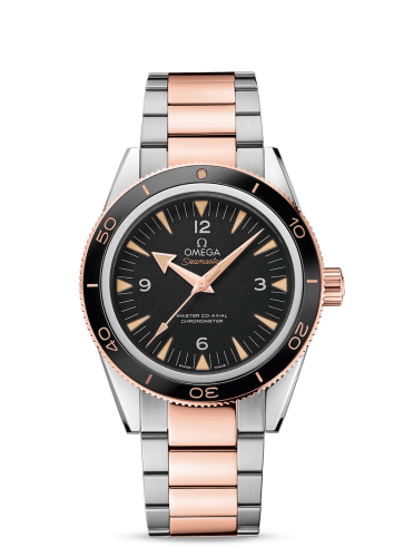 Omega Seamaster 300 Master Co-Axial Stainless Steel / Sedna Gold / Black / Bracelet 233.20.41.21.01.001