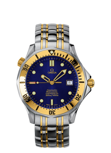 Omega Seamaster Diver 300M Automatic 41 Stainless Steel / Yellow Gold / Blue / Bracelet 2332.80.00