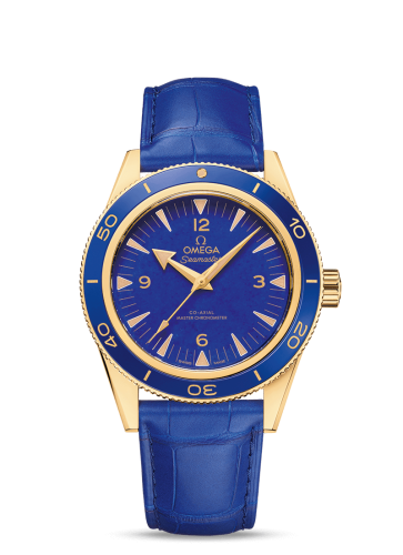 Omega Seamaster 300 Co-Axial Master Chronometer Yellow Gold / Lapis Lazuli 234.63.41.21.99.002