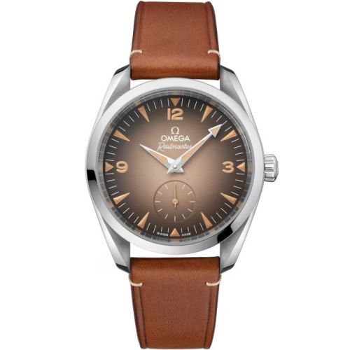 Railmaster Omega Co-Axial Master Chronometer Small Seconds 38 Stainless Steel / Beige Gradient 235.12.38.20.13.001