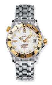 Omega Seamaster Diver 300M Automatic 36.25 Stainless Steel / Yellow Gold / White / Bracelet 2452.20.00