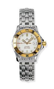 Omega Seamaster Diver 300M Quartz 28 Stainless Steel / Yellow Gold / White / Bracelet 2482.20.00
