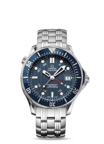 Omega Seamaster Diver 300M Co-Axial 41 GMT Stainless Steel / Blue / Bracelet 2535.80.00