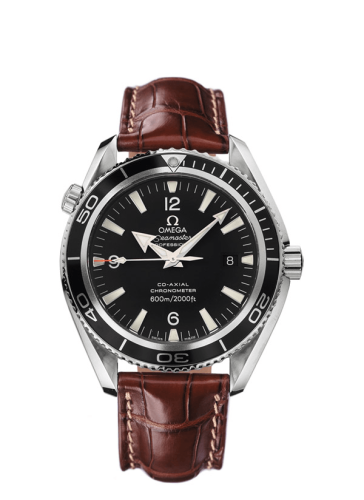 Omega Seamaster Planet Ocean 600M Co-Axial 42 Stainless Steel / Black / Alligator 2901.50.47