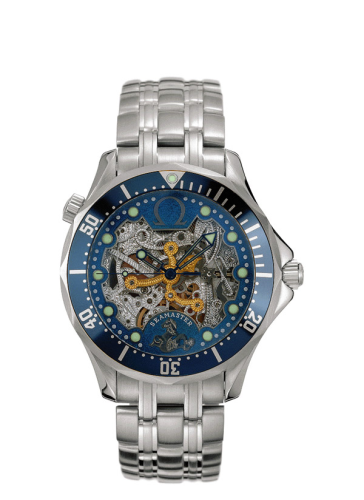 Omega Seamaster Diver 300M Automatic 41 White Gold / Skeleton / Bracelet / 50th Anniversary 2934.80.00