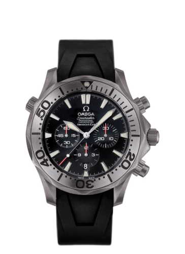 Omega Seamaster Diver 300M Automatic 41.5 Chronograph Titanium / Black / Bracelet / America’s Cup 2993.50.91