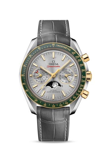 Omega Speedmaster Moonphase Chronograph Master Chronometer Stainless Steel / Yellow Gold / Silver 304.23.44.52.06.001