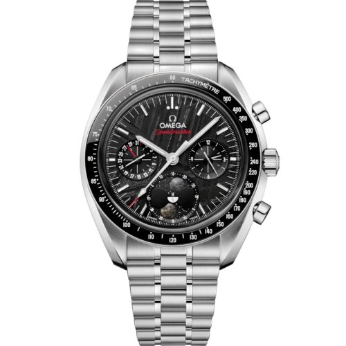 Omega Speedmaster Moonphase Stainless Steel / Black Meteorite / Bracelet 304.30.43.52.01.001