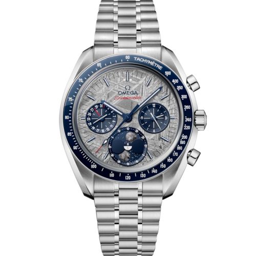 Omega Speedmaster Moonphase Stainless Steel / Silver Meteorite / Bracelet 304.30.43.52.06.001