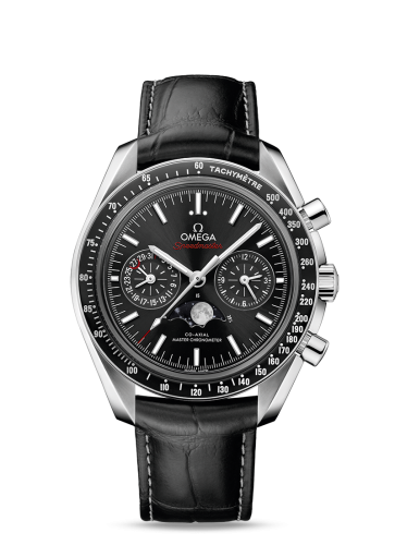 Omega Speedmaster Moonphase Chronograph Master Chronometer Stainless Steel / Black 304.33.44.52.01.001
