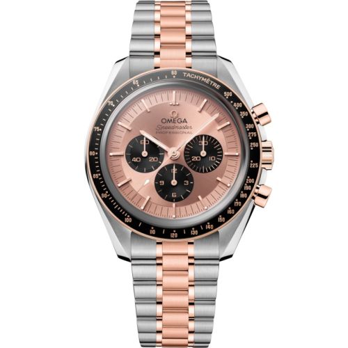 Omega Speedmaster Professional Moonwatch 3861 Stainless Steel - Sedna Gold / Pink 310.20.42.50.99.001