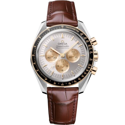 Omega Speedmaster Professional Moonwatch 3861 Stainless Steel - Moonshine Gold / Silver / Alligator 310.23.42.50.02.001