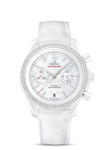 Omega Speedmaster Moonwatch Co-Axial White Side of the Moon Diamond 311.98.44.51.55.001