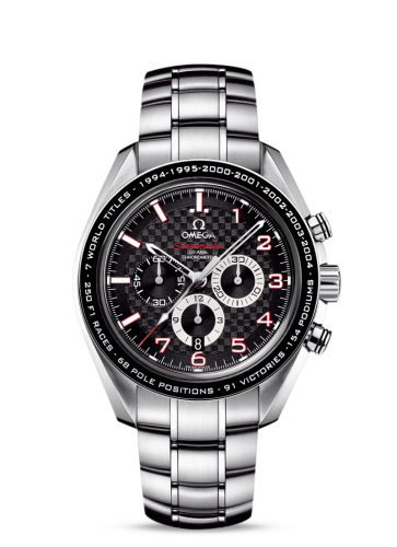 Omega Speedmaster Co-Axial 44.25 Stainless Steel / Carbon / Bracelet / Schumacher the Legend 321.30.44.50.01.001