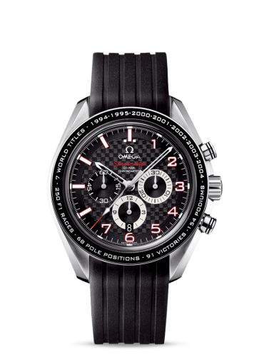 Omega Speedmaster Co-Axial 44.25 Stainless Steel / Carbon / Rubber / Schumacher the Legend 321.32.44.50.01.001