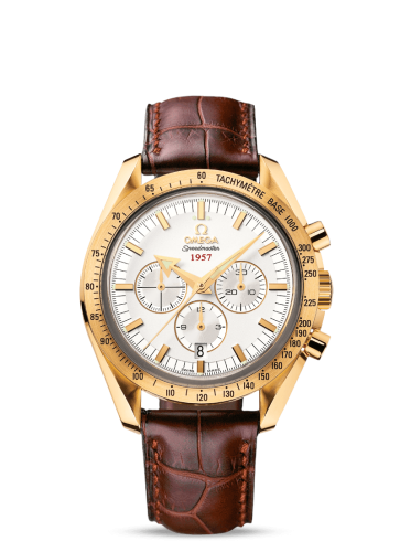 Omega Speedmaster Broad Arrow 1957 Yellow Gold / Silver 321.53.42.50.02.001