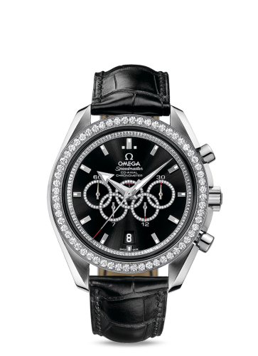 Omega Speedmaster Co-Axial White Gold / Black / Diamond / Olympic Collection 321.58.44.52.51.001