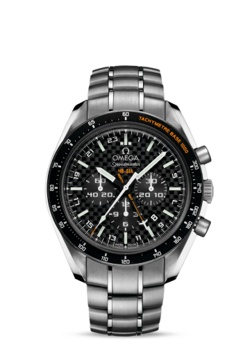 Omega Speedmaster HB-SIA Co-Axial GMT Titanium / Black Carbon / Bracelet 321.90.44.52.01.001