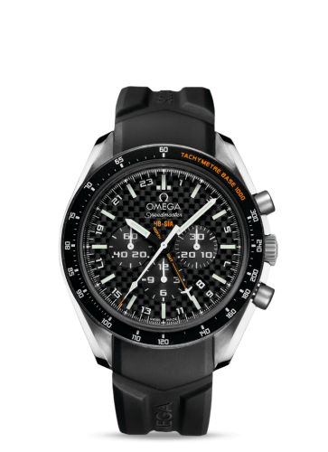 Omega Speedmaster HB-SIA Co-Axial GMT Titanium / Black Carbon / Rubber 321.92.44.52.01.001