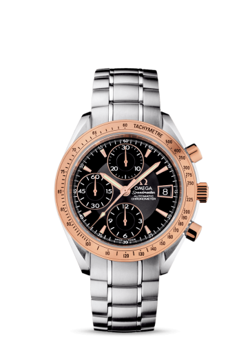 Omega Speedmaster Date 40 Stainless Steel / Red Gold / Black / Bracelet 323.21.40.40.01.001