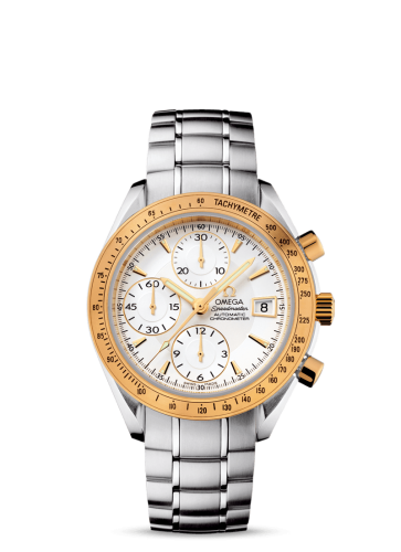 Omega Speedmaster Date 40 Stainless Steel / Yellow Gold / Silver / Bracelet 323.21.40.40.02.001