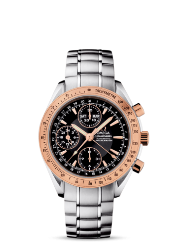 Omega Speedmaster Day-Date 40 Stainless Steel / Red Gold / Black / Bracelet 323.21.40.44.01.001