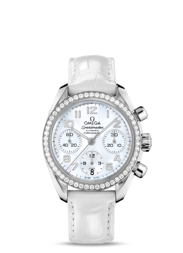Omega Speedmaster Date 38 Stainless Steel / Diamond / MOP 324.18.38.40.05.001