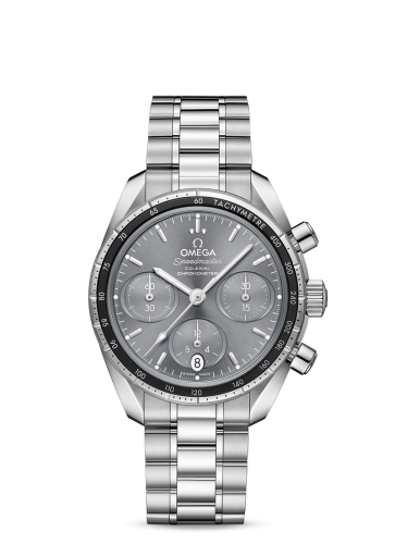 Omega Speedmaster Co-Axial 38 Stainless Steel / Grey / Bracelet 324.30.38.50.06.001