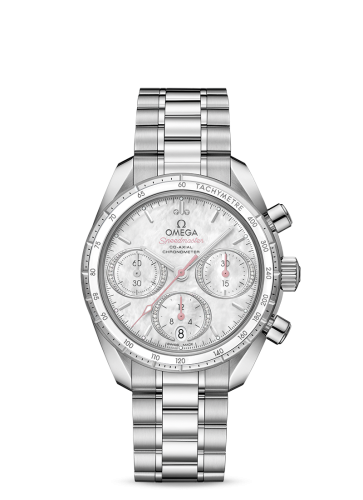 Omega Speedmaster Co-Axial 38 Stainless Steel / MOP / Bracelet 324.30.38.50.55.001