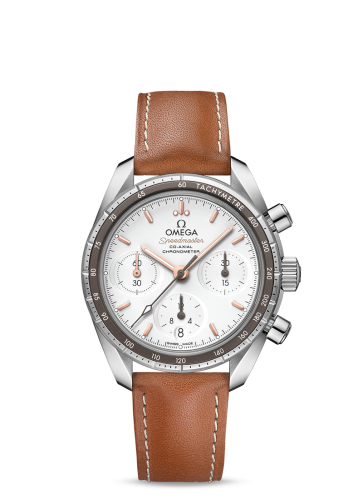 Omega Speedmaster Co-Axial 38 Stainless Steel / Silver / Strap 324.32.38.50.02.001