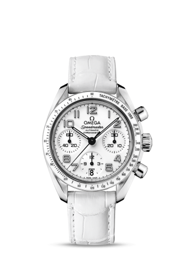 Omega Speedmaster Date 38 Stainless Steel / White 324.33.38.40.04.001