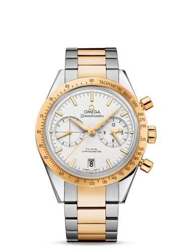 Omega Speedmaster 57 Co-Axial Stainless Steel / Yellow Gold / Silver / Bracelet 331.20.42.51.02.001