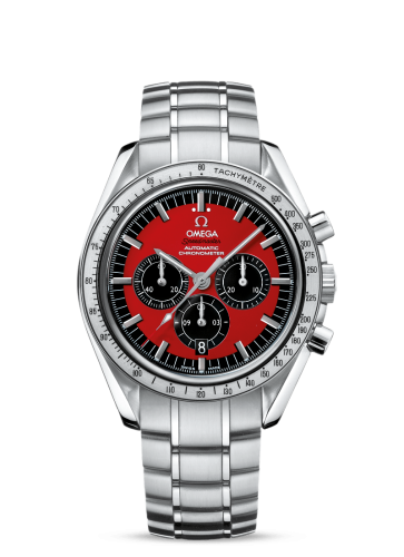 Omega Speedmaster Michael Schumacher Stainless Steel / Red / Bracelet / The Legend Red 3506.61.00