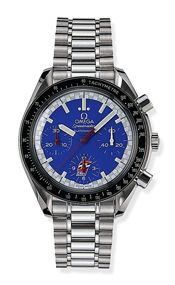 Omega Speedmaster Reduced Stainless Steel / Blue / Bracelet / Cart 3510.80.00