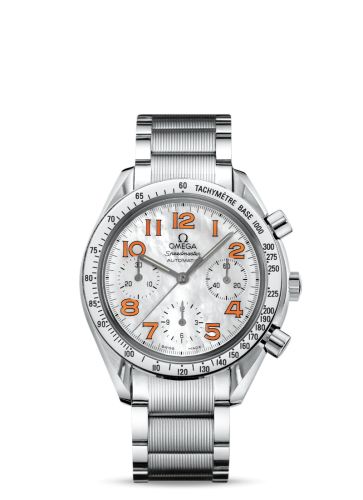 Omega Speedmaster Reduced Ladies Stainless Steel / MOP-Orange / Bracelet 3534.78.00