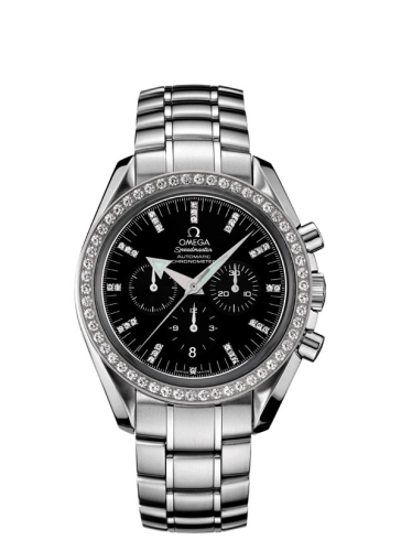 Omega Speedmaster Broad Arrow Stainless Steel / Diamond / Black / Bracelet 3555.55.00