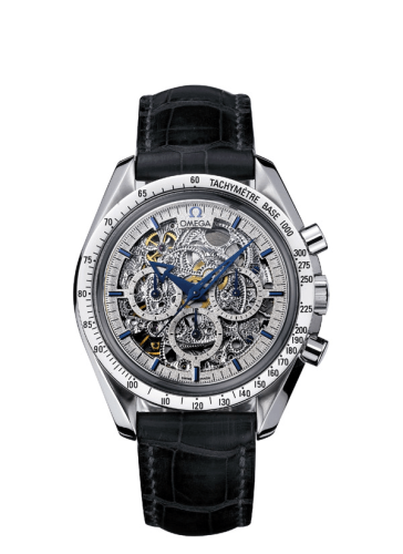 Omega Speedmaster Broad Arrow Platinum / Skeleton 3658.50.31