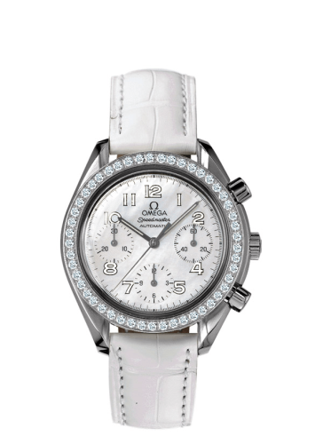 Omega Speedmaster Reduced Ladies Stainless Steel / MOP / Diamond / Grey 3815.70.36