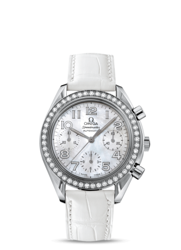 Omega Speedmaster Reduced Ladies Stainless Steel / Diamond / MOP / White 3835.70.36